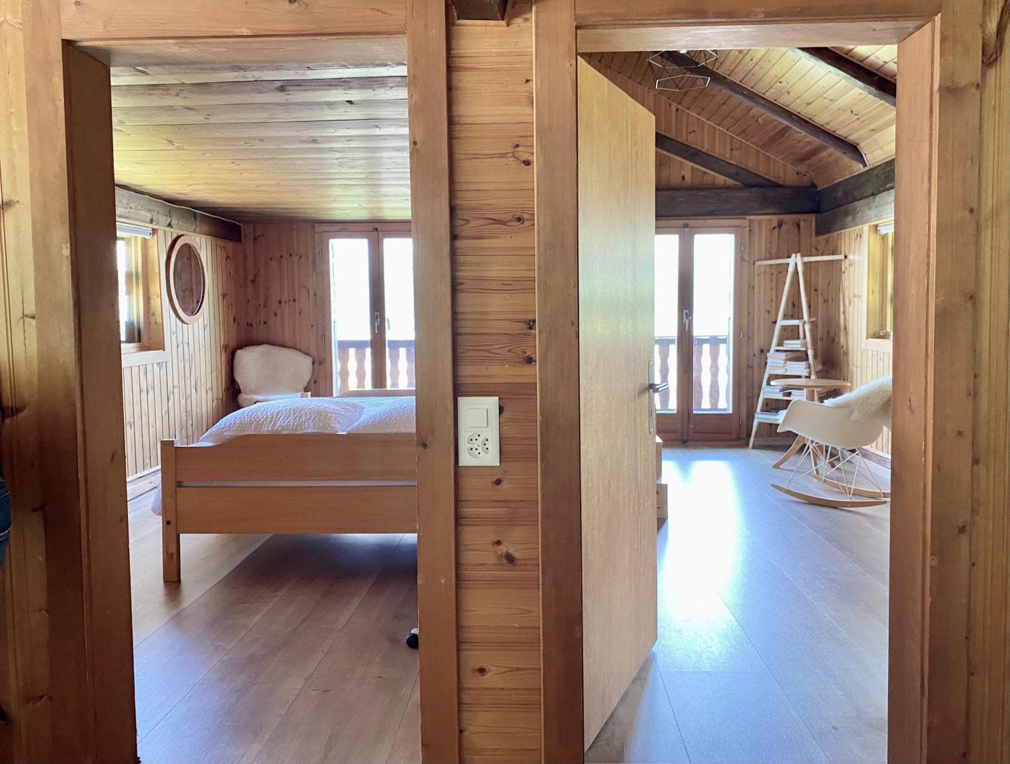 Eco Lodge With Jacuzzi And View In The Swiss Alps Grône Exterior foto